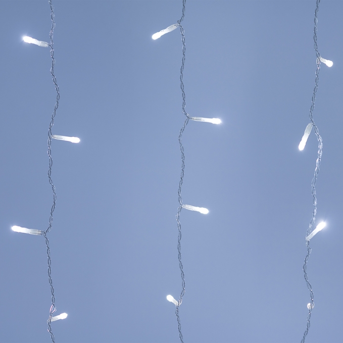 Светодиодная гирлянда ARD-CURTAIN-HOME-2000x2500-CLEAR-300LED White (230V, 12W), Arlight, 024834, изображение 4 Светодиодная гирлянда ARD-CURTAIN-HOME-2000x2500-CLEAR-300LED White (230V, 12W), Arlight, 024834, изображение 4