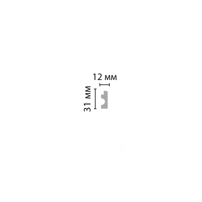 Молдинг Decomaster D318-2 ДМ, 31x12x2900 мм Молдинг Decomaster D318-2 ДМ, 31x12x2900 мм
