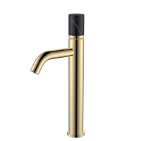 Смеситель для раковины Boheme Stick 122-G-MR-BLACK золото
