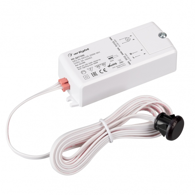 ИК-датчик SR2-IN-S87x35-200W-WH (230V, 5A, HAND), Arlight, 041986, изображение 1 ИК-датчик SR2-IN-S87x35-200W-WH (230V, 5A, HAND), Arlight, 041986, изображение 1