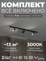 Комплект трековый Skylite №3, Hesby Lighting, HSBL_kompl_S003_NI1B3K Комплект трековый Skylite №3, Hesby Lighting, HSBL_kompl_S003_NI1B3K
