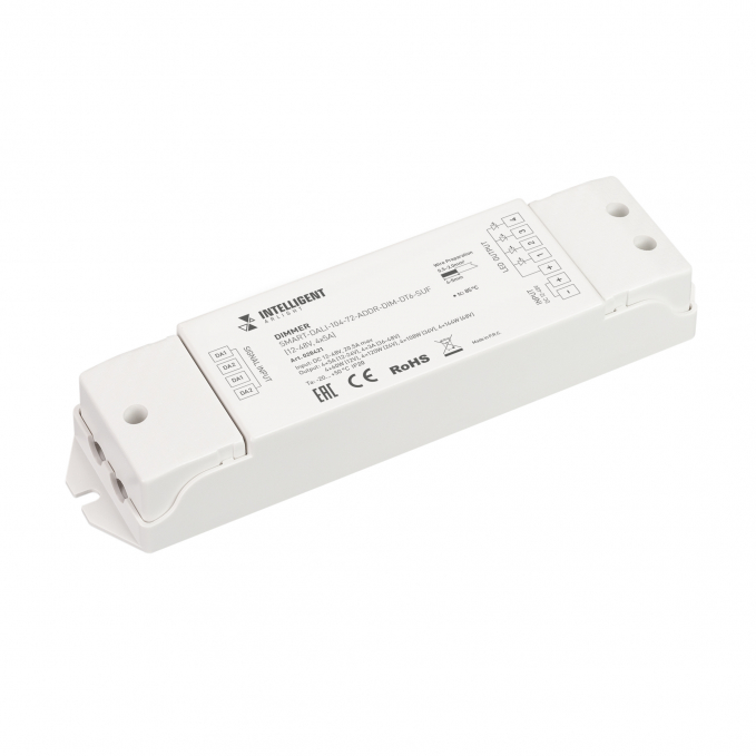 INTELLIGENT ARLIGHT Диммер SMART-DALI-104-72-ADDR-DIM-DT6-SUF (12-48V, 4x5A), Arlight, 028421, изображение 1 INTELLIGENT ARLIGHT Диммер SMART-DALI-104-72-ADDR-DIM-DT6-SUF (12-48V, 4x5A), Arlight, 028421, изображение 1