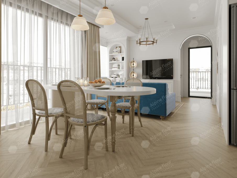 Каменный ламинат SPC Alpine Floor Parquet Light Дуб Денеб, ЕСО 13-25 MC