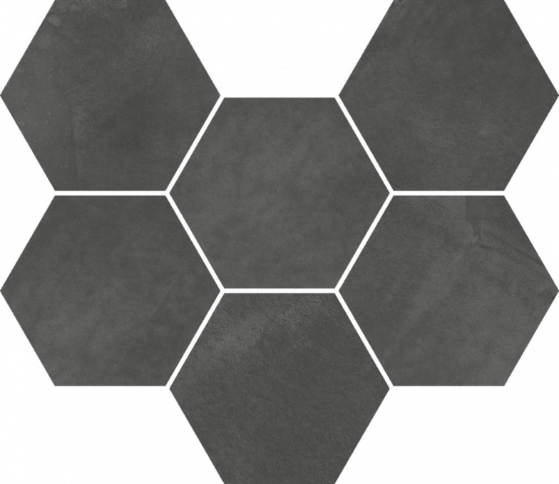 Мозаика Italon Continuum Petrol Mosaico Hexagon 25x29, 620110000190