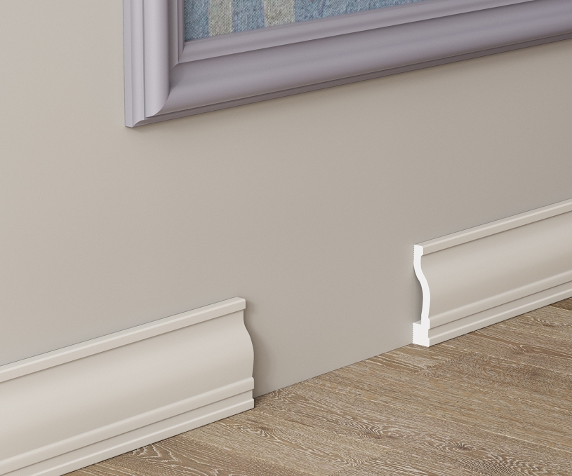 Плинтус Cosca Decor PX017, 95х20x2000 мм, Экополимер Плинтус Cosca Decor PX017, 95х20x2000 мм, Экополимер