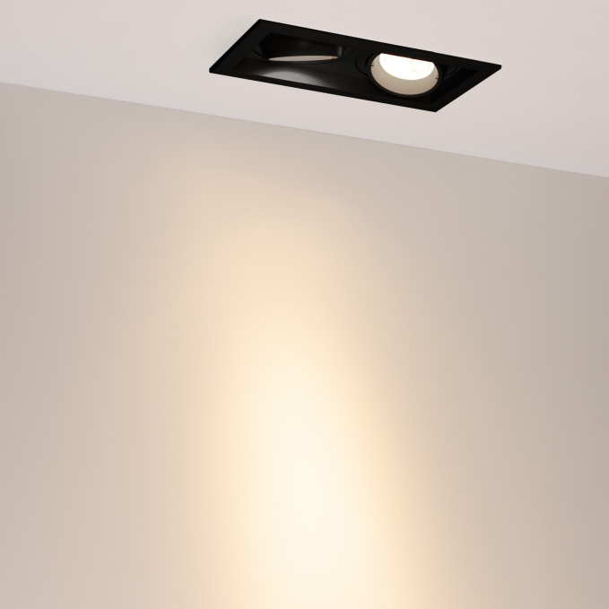 Светильник MS-VORTEX-BUILT-S210x117-2x20W Warm3000 (BK-BK, 20 deg, 230V), Arlight, 058442, изображение 4