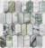 Мозаика Caramelle (LeeDo) Pietrine Onice Verde Oliva Pol Long Hex 27.8x30.4