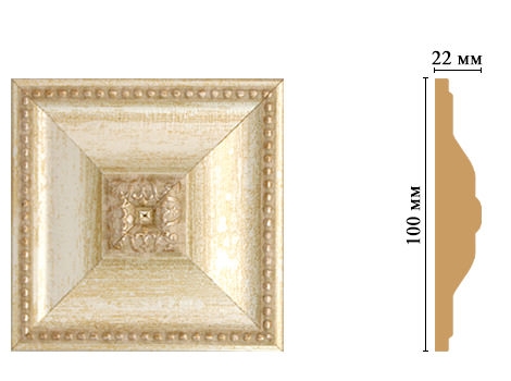 Вставка цветная Decomaster D209-281, 100x100x22 мм Вставка цветная Decomaster D209-281, 100x100x22 мм