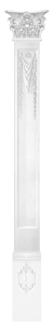 Комплект Decomaster DK-82260-SET2: пилястра DK-82260, капитель DK-82251, основание DK-82253