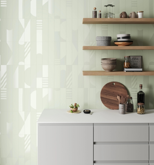 Настенная плитка Smile Tile Rivera Pistachio 7.5x30 Настенная плитка Smile Tile Rivera Pistachio 7.5x30