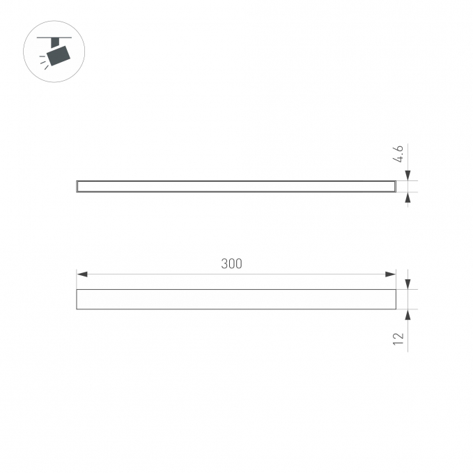 Светильник MAG-MICROCOSM-STRIP-L300-5W Day4000 (BK, 100 deg, 24V), Arlight, 043266, изображение 4 Светильник MAG-MICROCOSM-STRIP-L300-5W Day4000 (BK, 100 deg, 24V), Arlight, 043266, изображение 4