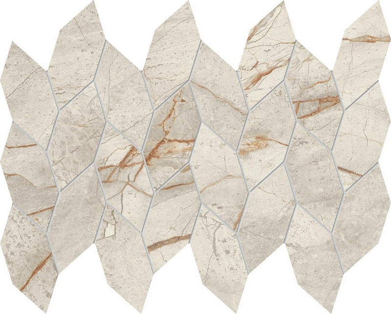 Мозаика Atlas Concorde Marvel Diva White Everest Mosaico Twist Lapp. 27.6x35, AYD9