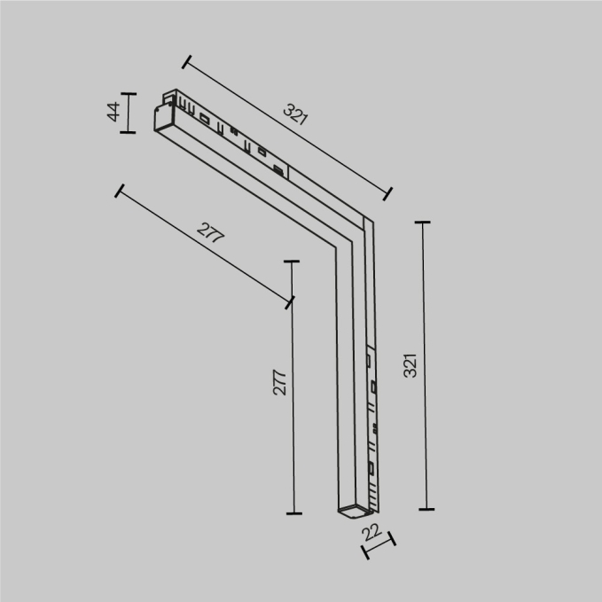 Трековый светильник Базис угловой / Basis Angle Exility 4000K 24Вт 120°, TR102-24W4K-W, изображение 6 Трековый светильник Базис угловой / Basis Angle Exility 4000K 24Вт 120°, TR102-24W4K-W, изображение 6
