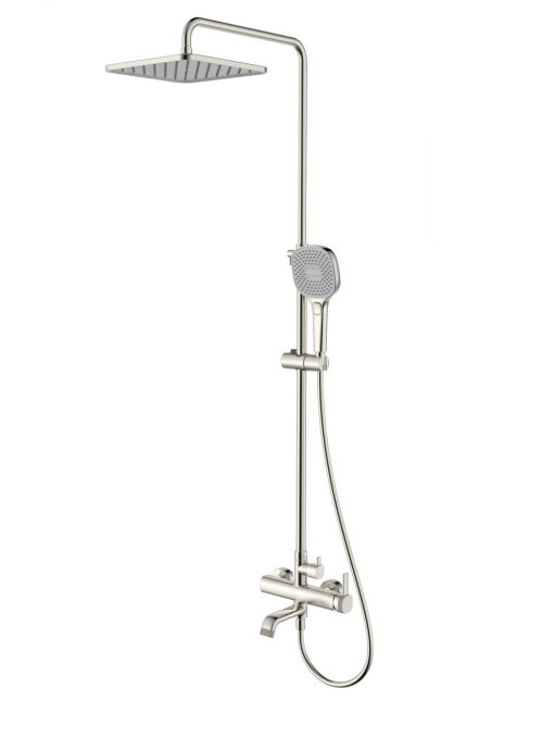 Душевая стойка Wonzon & Woghand Tetra WW-841214-BN никель брашированный Душевая стойка Wonzon & Woghand Tetra WW-841214-BN никель брашированный
