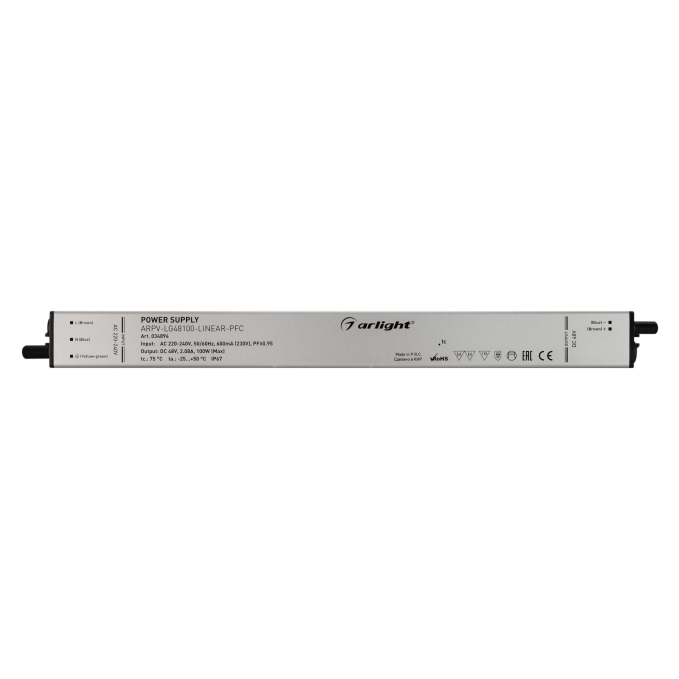 Блок питания ARPV-LG48100-LINEAR-PFC (48V, 2.08A, 100W), Arlight, 034894, изображение 4 Блок питания ARPV-LG48100-LINEAR-PFC (48V, 2.08A, 100W), Arlight, 034894, изображение 4