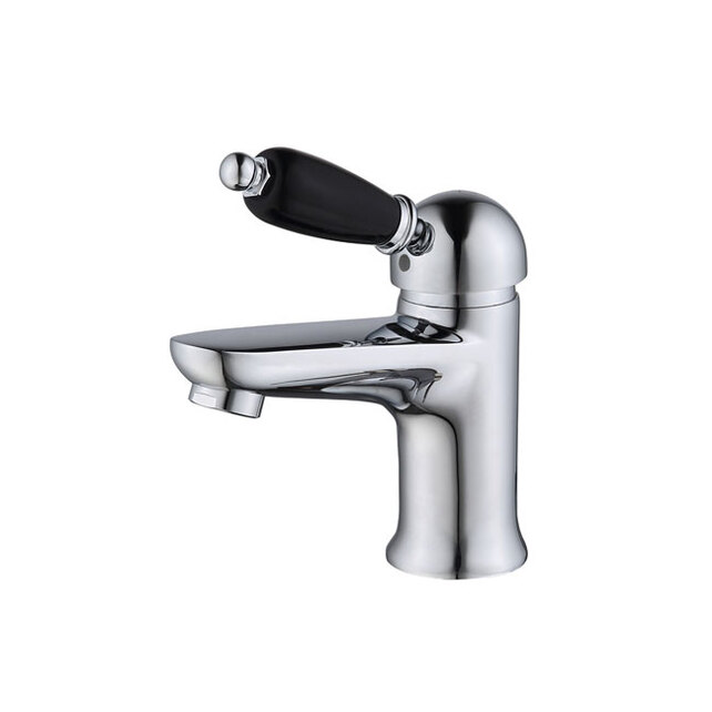 Смеситель для раковины Caprigo Adria-Uno Black Edition 02B-522-crm хром с донным клапаном и подводкой Смеситель для раковины Caprigo Adria-Uno Black Edition 02B-522-crm хром с донным клапаном и подводкой