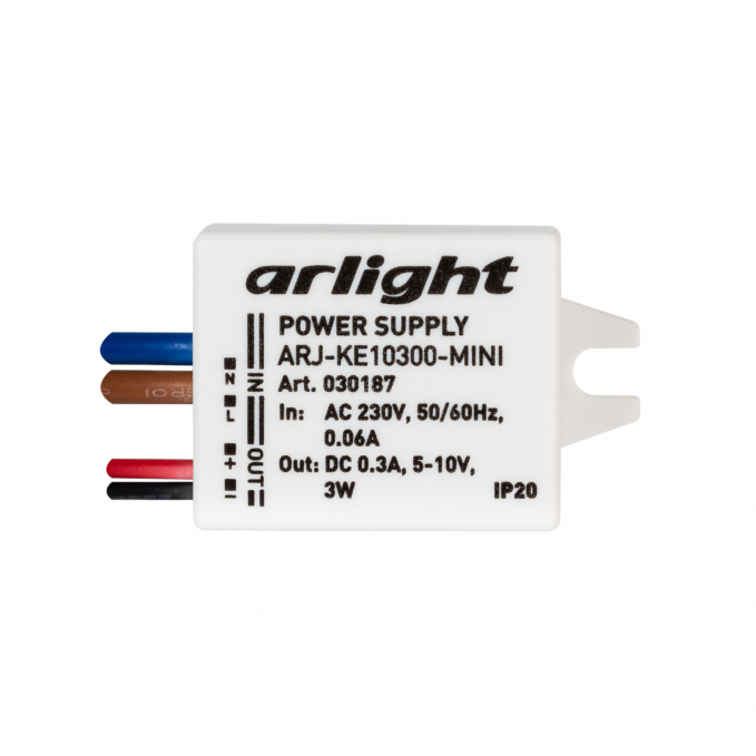 Блок питания ARJ-KE10300-MINI (3W, 300mA), Arlight, 030187, изображение 3 Блок питания ARJ-KE10300-MINI (3W, 300mA), Arlight, 030187, изображение 3