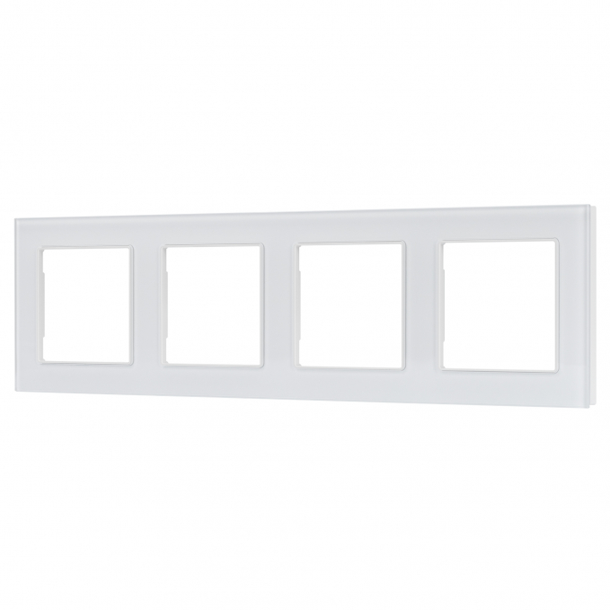 Рамка стеклянная FRM-GLARE-GS-4-WH, Arlight, 043802, изображение 1 Рамка стеклянная FRM-GLARE-GS-4-WH, Arlight, 043802, изображение 1