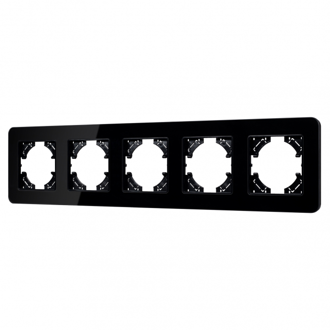 Рамка стеклянная FRM-OMALI-GS-5-BK, Arlight, 049705, изображение 1 Рамка стеклянная FRM-OMALI-GS-5-BK, Arlight, 049705, изображение 1