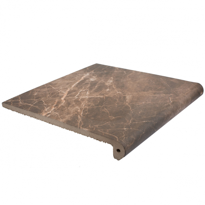 Ступень фронтальная Exagres Nevada Peldano Emperador 33x33 Ступень фронтальная Exagres Nevada Peldano Emperador 33x33