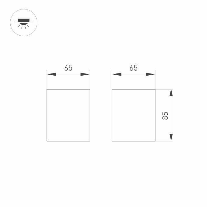 Светильник SP-ORIENT-SURFACE-TC-S65x65-10W Day4000 (BK, 30 deg, 230V), Arlight, 031856, изображение 6 Светильник SP-ORIENT-SURFACE-TC-S65x65-10W Day4000 (BK, 30 deg, 230V), Arlight, 031856, изображение 6