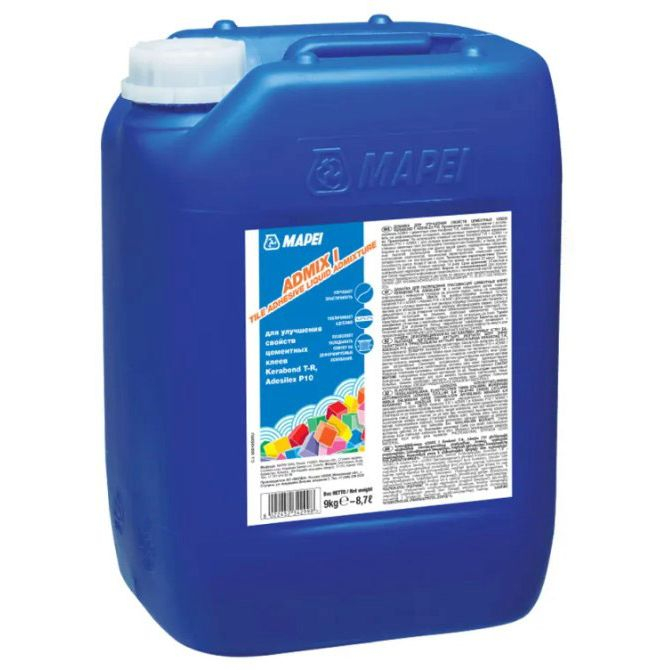 Латексная добавка для клея Mapei Admix I, 9 кг Латексная добавка для клея Mapei Admix I, 9 кг
