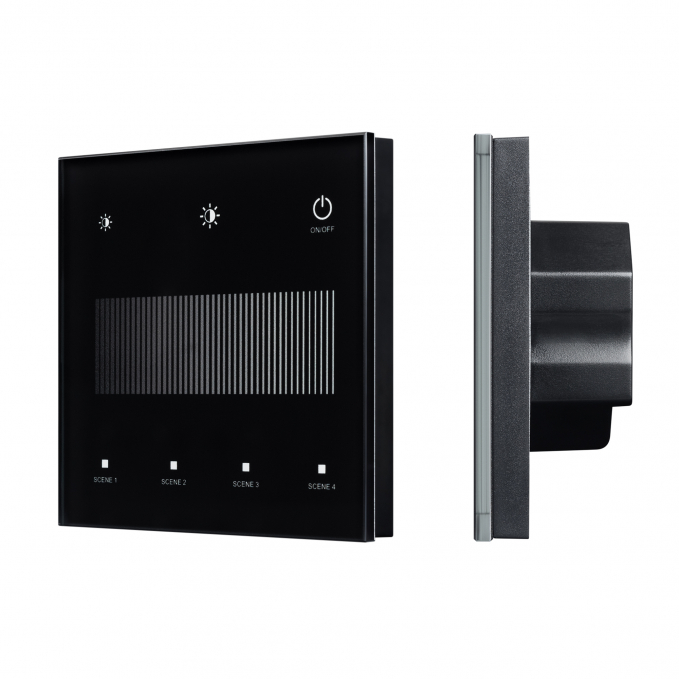 INTELLIGENT ARLIGHT Сенсорная панель SMART-DALI-301-11-1G-4SC-DIM-IN Black (BUS/24V, Touch, 2.4G), Arlight, 046547, изображение 1 INTELLIGENT ARLIGHT Сенсорная панель SMART-DALI-301-11-1G-4SC-DIM-IN Black (BUS/24V, Touch, 2.4G), Arlight, 046547, изображение 1
