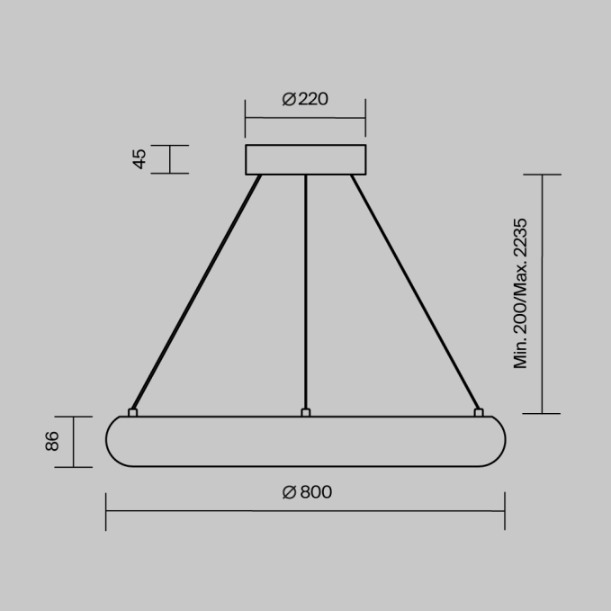 Подвесной светильник MOD532PL-L48BSK, MOD532PL-L48BSK, изображение 4 Подвесной светильник MOD532PL-L48BSK, MOD532PL-L48BSK, изображение 4