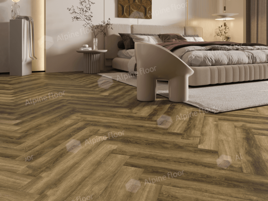 Ламинат Alpine Floor Herringbone 8 Pro Дуб Марсель, LF102-9 Ламинат Alpine Floor Herringbone 8 Pro Дуб Марсель, LF102-9