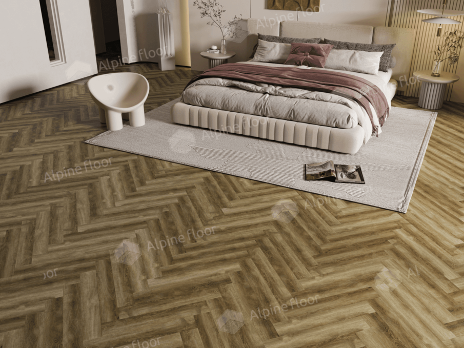 Ламинат Alpine Floor Herringbone 8 Pro Дуб Марсель, LF102-9 Ламинат Alpine Floor Herringbone 8 Pro Дуб Марсель, LF102-9
