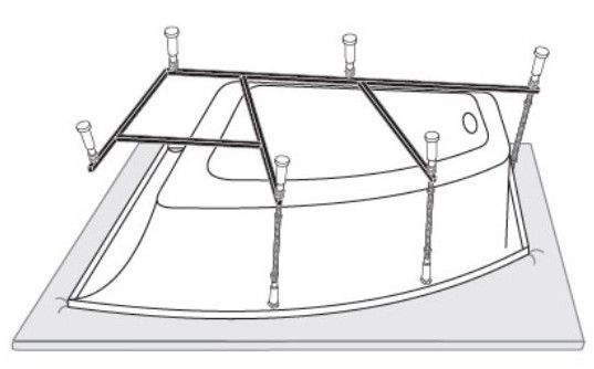 Каркас для ванны Vagnerplast 150x100 VPK150100 Каркас для ванны Vagnerplast 150x100 VPK150100
