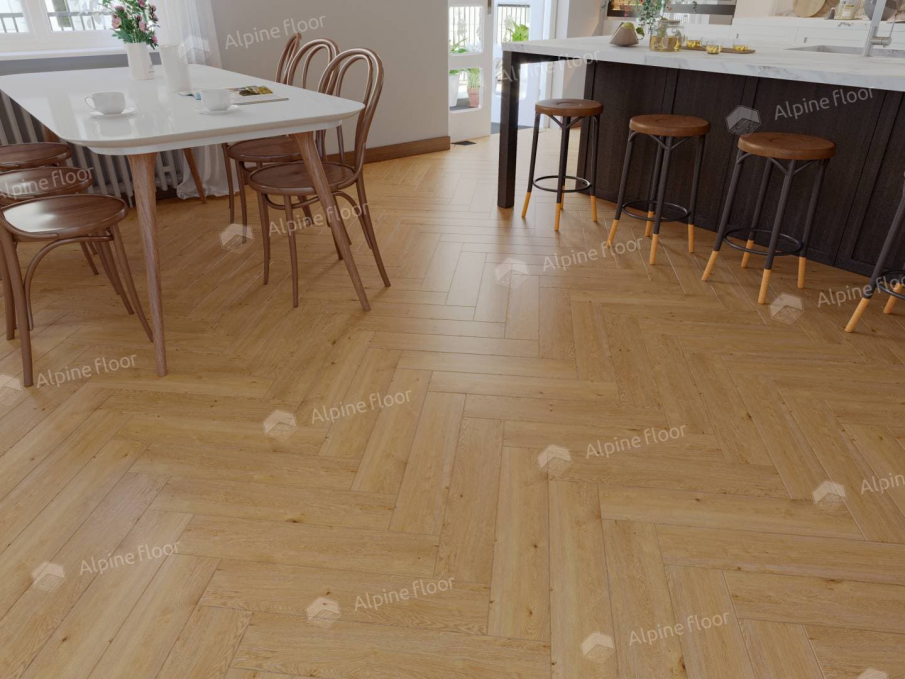 Каменный ламинат SPC Alpine Floor Parquet Light Дуб Хатиса, ЕСО 13-27 MC