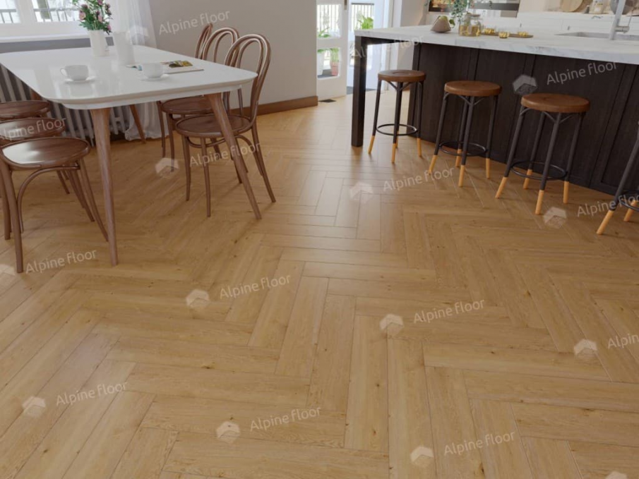 Каменный ламинат SPC Alpine Floor Parquet Light Дуб Хатиса, ЕСО 13-27 MC