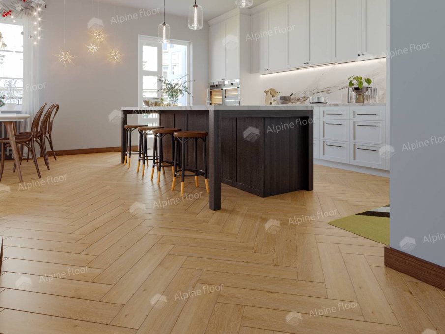 Каменный ламинат SPC Alpine Floor Parquet Light Дуб Хатиса, ЕСО 13-27 MC
