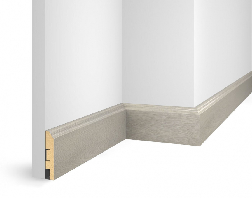 Плинтус Cosca Decor ЕP07 NanoFlex дуб Анталия, 80x16x2400 мм, МДФ Плинтус Cosca Decor ЕP07 NanoFlex дуб Анталия, 80x16x2400 мм, МДФ