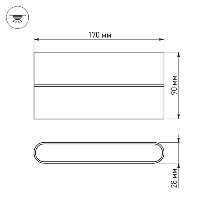 Светильник SP-Wall-170WH-Flat-12W Warm White, Arlight, 020802, изображение 2 Светильник SP-Wall-170WH-Flat-12W Warm White, Arlight, 020802, изображение 2