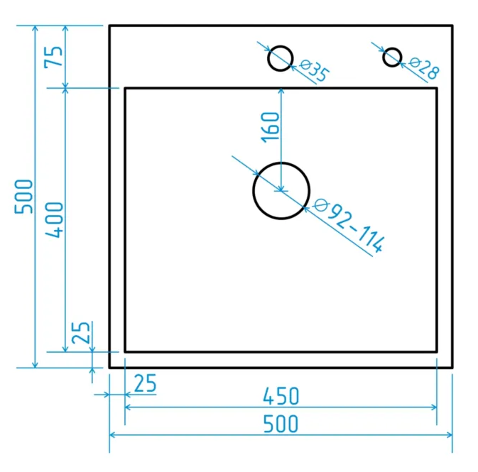 Мойка из нержавеющей стали Santegro 50 см STR5050GD золото Мойка из нержавеющей стали Santegro 50 см STR5050GD золото
