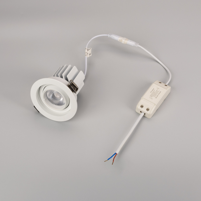 Светильник MS-VORTEX-BUILT-R90-12W Warm3000 (WH-WH, 40 deg, 230V), Arlight, 043479, изображение 1