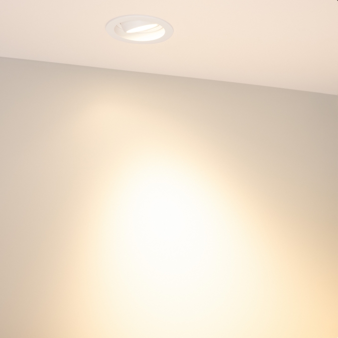 Светильник MS-VORTEX-BUILT-R90-12W Warm3000 (WH-WH, 40 deg, 230V), Arlight, 043479, изображение 2