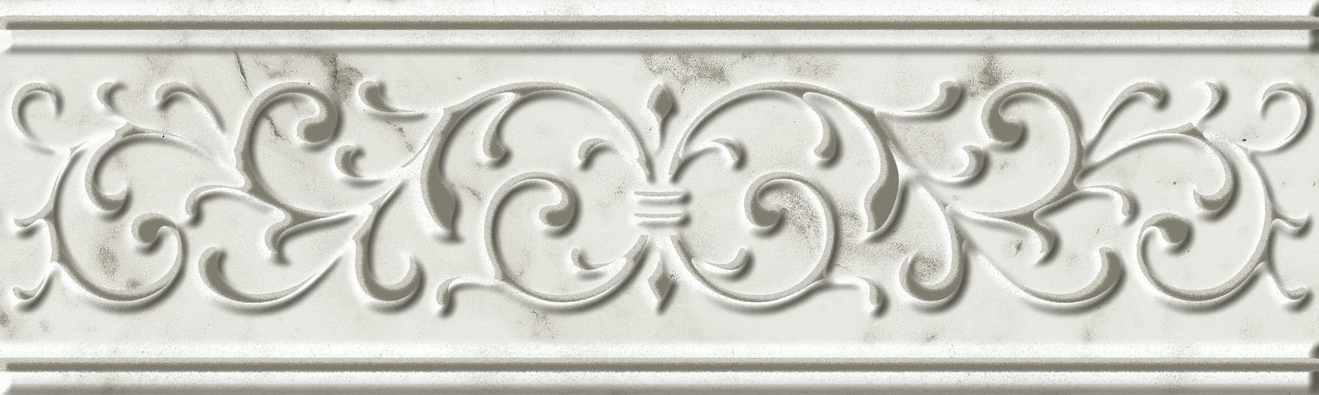 Бордюр Italon Charme Extra Carrara Listello Empire 7.2x25, 600090000447 Бордюр Italon Charme Extra Carrara Listello Empire 7.2x25, 600090000447