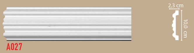 Молдинг гладкий Decomaster A027, 100x23x2000 мм