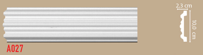 Молдинг гладкий Decomaster A027, 100x23x2000 мм Молдинг гладкий Decomaster A027, 100x23x2000 мм