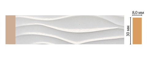 Молдинг Decomaster D044-114ДМ, 30x8x2400 мм