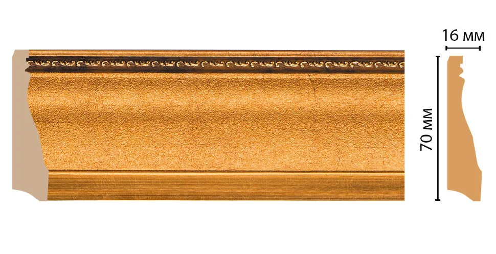 Плинтус напольный Decomaster 193-1223 ДМ, 70x16x2400 мм Плинтус напольный Decomaster 193-1223 ДМ, 70x16x2400 мм