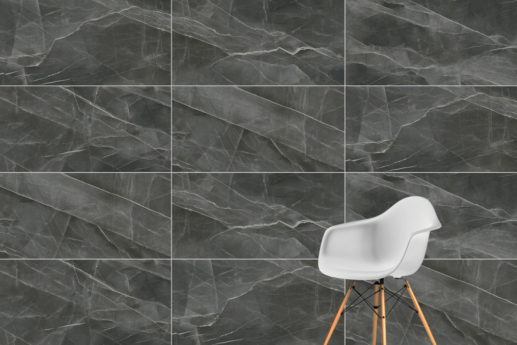Керамогранит Vitra CityMarble Калакатта Блэк Лаппато R9 60x120, K951845LPR