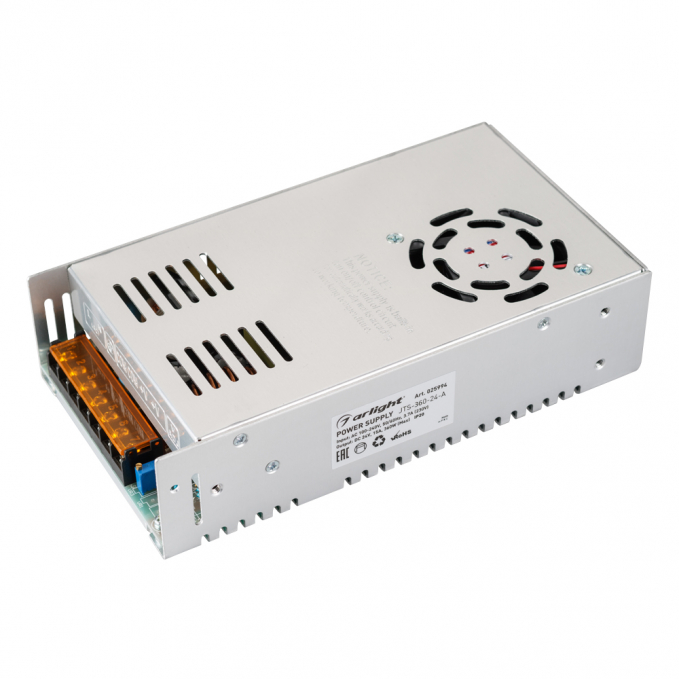 Блок питания JTS-360-24-A (0-24V, 15A, 360W), Arlight, 025994, изображение 1 Блок питания JTS-360-24-A (0-24V, 15A, 360W), Arlight, 025994, изображение 1