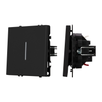 Механизм выключателя одноклавишный проходной LED SWT-NOBE-MKP1-SFPL-L-BK (230V, 10A), Arlight, 054261