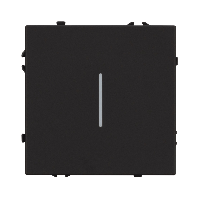 Механизм выключателя одноклавишный проходной LED SWT-NOBE-MKP1-SFPL-L-BK (230V, 10A), Arlight, 054261, изображение 2