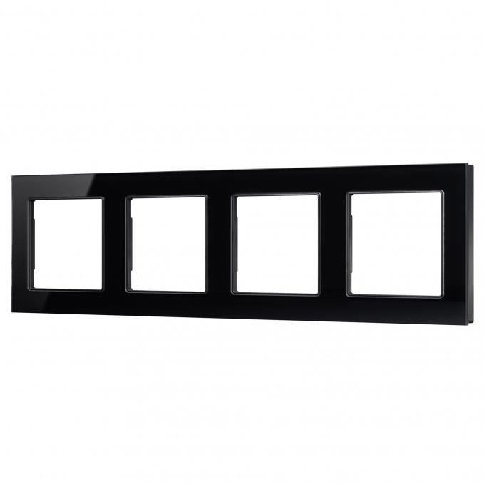 Рамка стеклянная FRM-GLARE-GS-4-BK, Arlight, 043803, изображение 1 Рамка стеклянная FRM-GLARE-GS-4-BK, Arlight, 043803, изображение 1