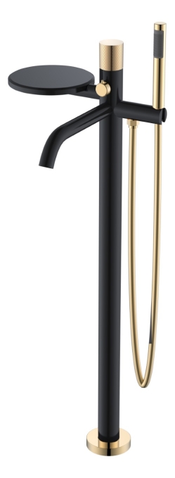 Смеситель напольный Boheme Stick 129-BG.2 золото Смеситель напольный Boheme Stick 129-BG.2 золото